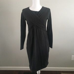 🤰NWOT long sleeve dark gray maternity dress